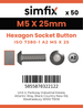 Simfix product label - 7380A205025PK50-SIM