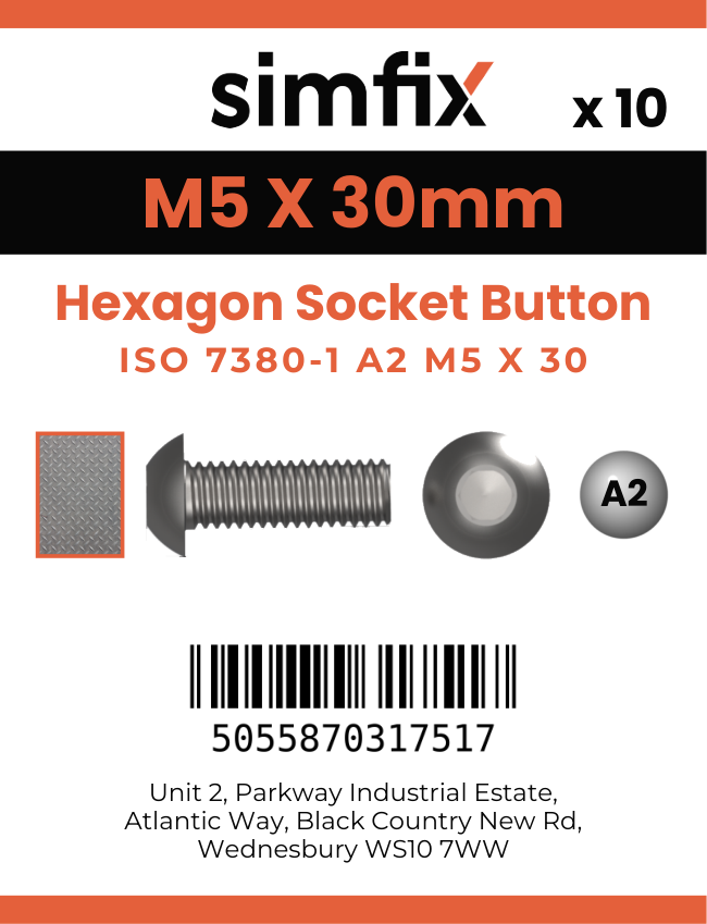 Simfix product label - 7380A205030PK10-SIM