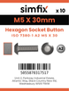 Simfix product label - 7380A205030PK10-SIM