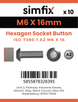 Simfix product label - 7380A206016PK10-SIM