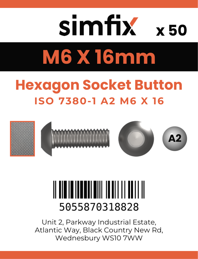 Simfix product label - 7380A206016PK50-SIM