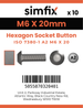 Simfix product label - 7380A206020PK10-SIM
