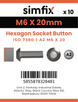 Simfix product label - 7380A206020PK10-SIM