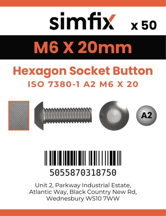 Simfix product label - 7380A206020PK50-SIM