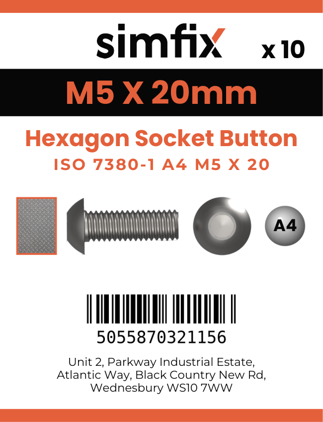 Simfix product label - 7380A405020PK10-SIM