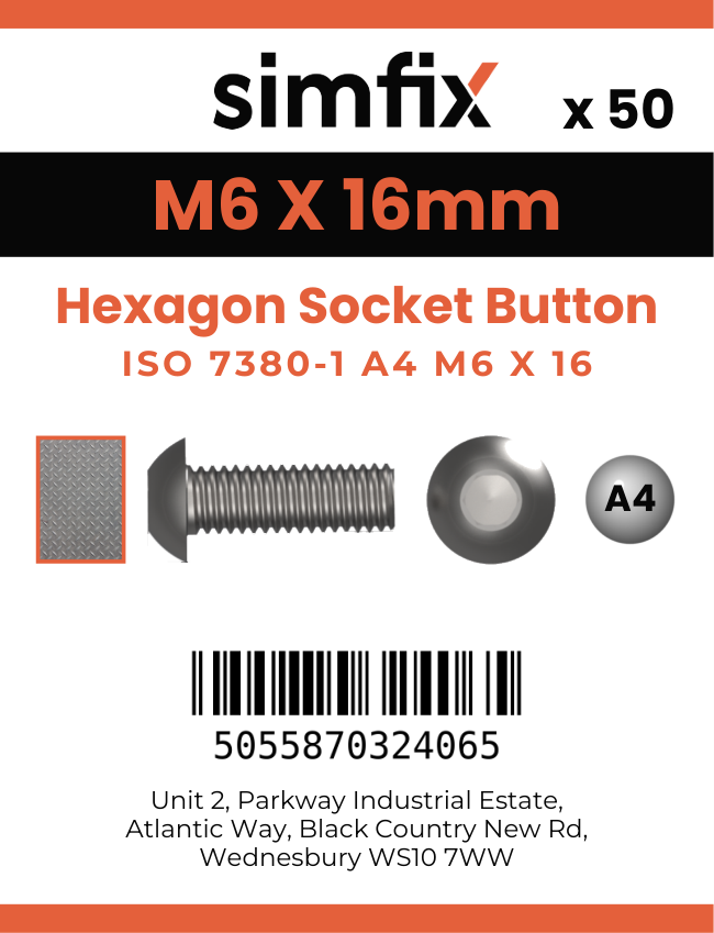 Simfix product label - 7380A406016PK50-SIM