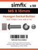 Simfix product label - 7380A406016PK50-SIM