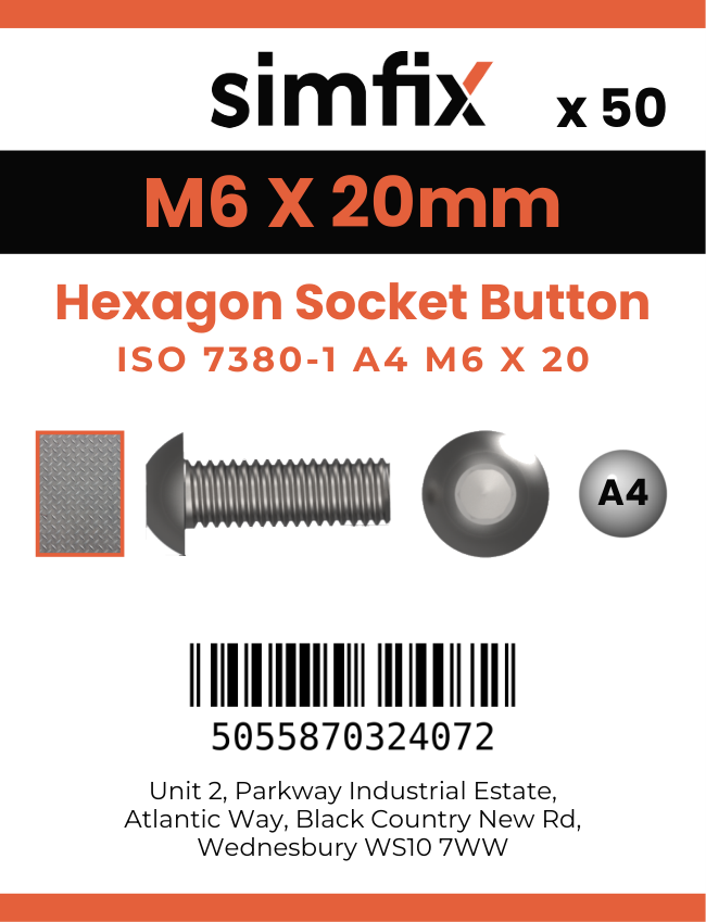 Simfix product label - 7380A406020PK50-SIM