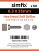 Simfix product label - 7504KA263025PK50-SIM