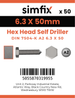 Simfix product label - 7504KA263050PK50-SIM