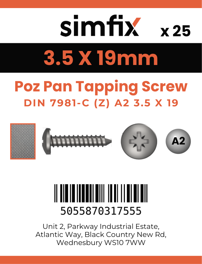 Simfix product label - 7981CA235019ZPK25-SIM