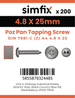 Simfix product label - 7981CA448025ZPK200-SIM