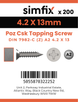 Simfix product label - 7982CA242013ZPK200-SIM