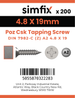 Simfix product label - 7982CA248019ZPK200-SIM