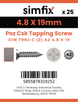 Simfix product label - 7982CA248019ZPK25-SIM