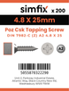 Simfix product label - 7982CA248025ZPK200-SIM