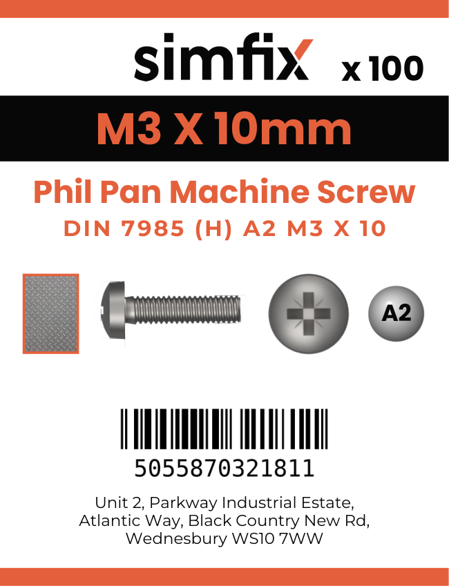 Simfix product label - 7985A203010PK100-SIM