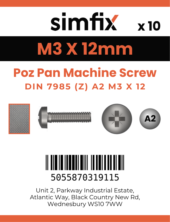 Simfix product label - 7985A203012ZPK10-SIM