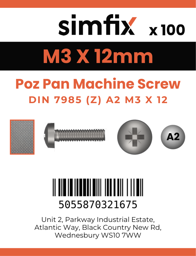 Simfix product label - 7985A203012ZPK100-SIM