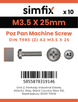 Simfix product label - 7985A2035025ZPK10-SIM