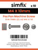 Simfix product label - 7985A204010ZPK10-SIM
