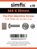 Simfix product label - 7985A204016ZPK10-SIM