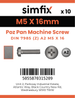 Simfix product label - 7985A205016ZPK10-SIM