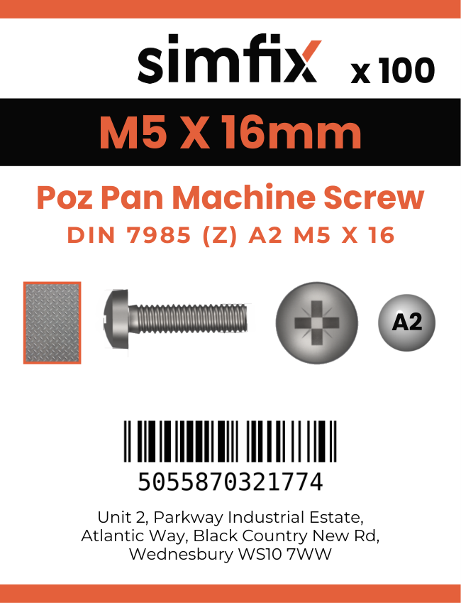 Simfix product label - 7985A205016ZPK100-SIM