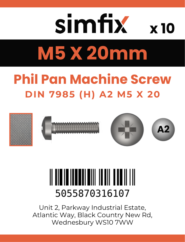 Simfix product label - 7985A205020PK10-SIM