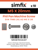 Simfix product label - 7985A205020PK10-SIM