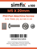 Simfix product label - 7985A205020PK100-SIM