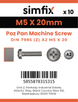 Simfix product label - 7985A205020ZPK10-SIM