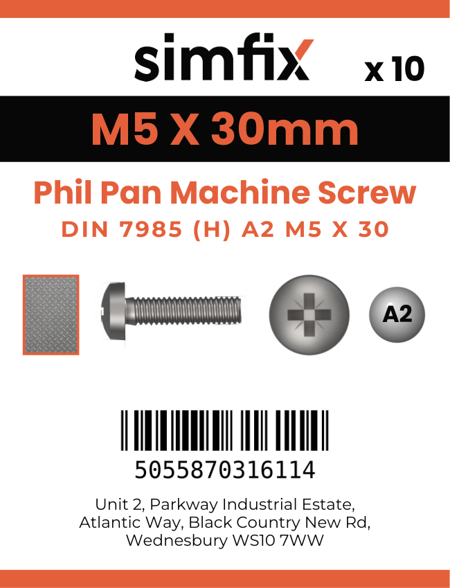 Simfix product label - 7985A205030PK10-SIM