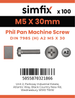 Simfix product label - 7985A205030PK100-SIM