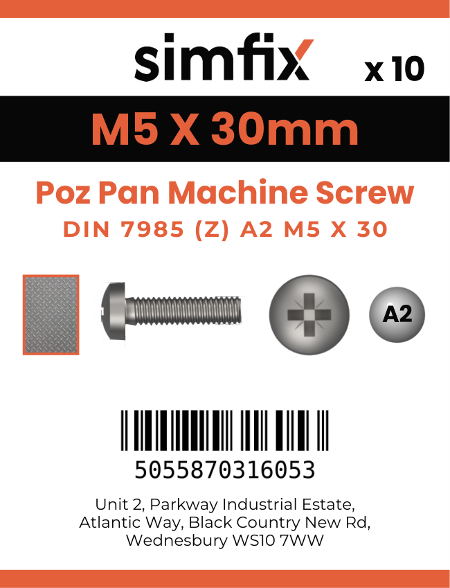 Simfix product label - 7985A205030ZPK10-SIM