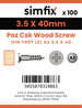 Simfix product label - 7997A235040PK100-SIM