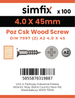Simfix product label - 7997A240045PK100-SIM