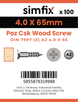 Simfix product label - 7997A240065PK100-SIM