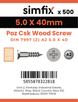 Simfix product label - 7997A250040ZPK500-SIM