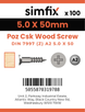 Simfix product label - 7997A250050ZPK100-SIM