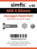 Simfix product label - 931A21008070PK50-SIM