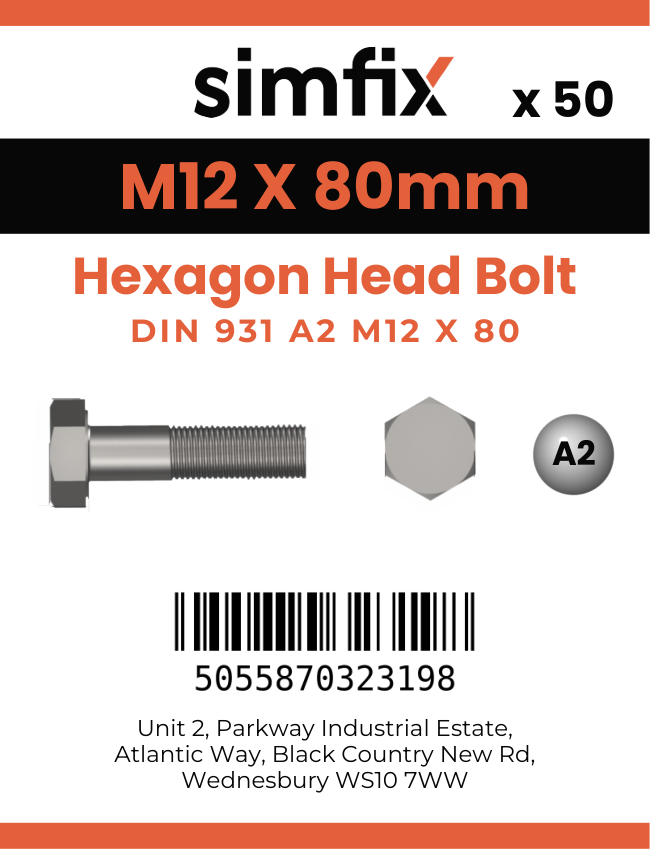 Simfix product label - 931A21208070PK50-SIM