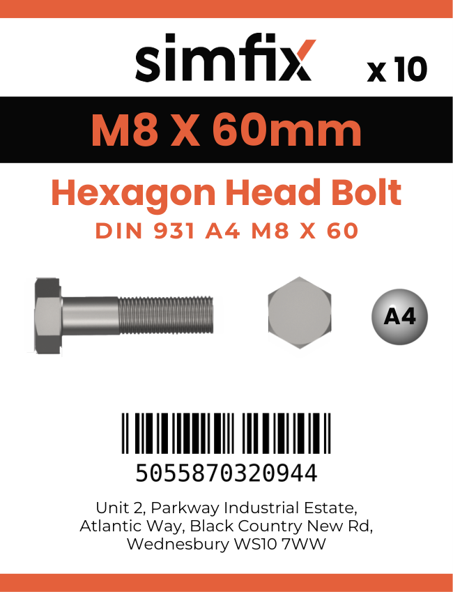 Simfix product label - 931A40806070PK10-SIM