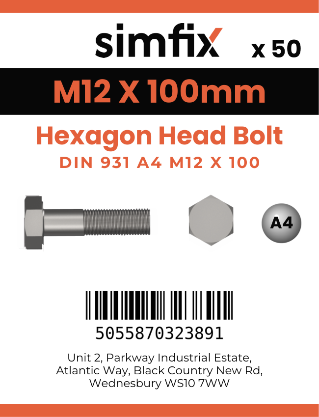 Simfix product label - 931A41210070PK50-SIM