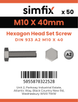Simfix product label - 933A21004070PK50-SIM