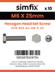 Simfix product label - 933A40602570PK10-SIM