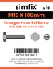 Simfix product label - 933A41010070PK10-SIM