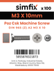Simfix product label - 965A203010ZPK100-SIM