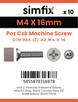 Simfix product label - 965A204016ZPK10-SIM