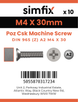 Simfix product label - 965A204030ZPK10-SIM